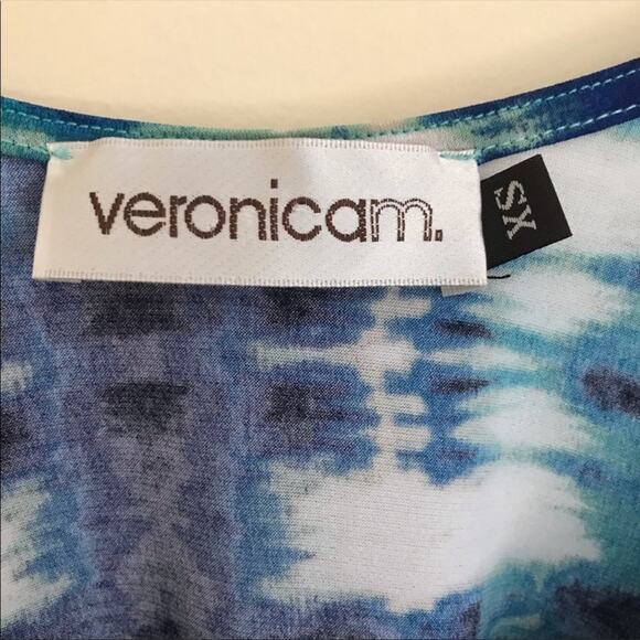 Veronica M tie dye lace beach swimsuit coverup tunic top stretch XS boho - Picture 7 of 7